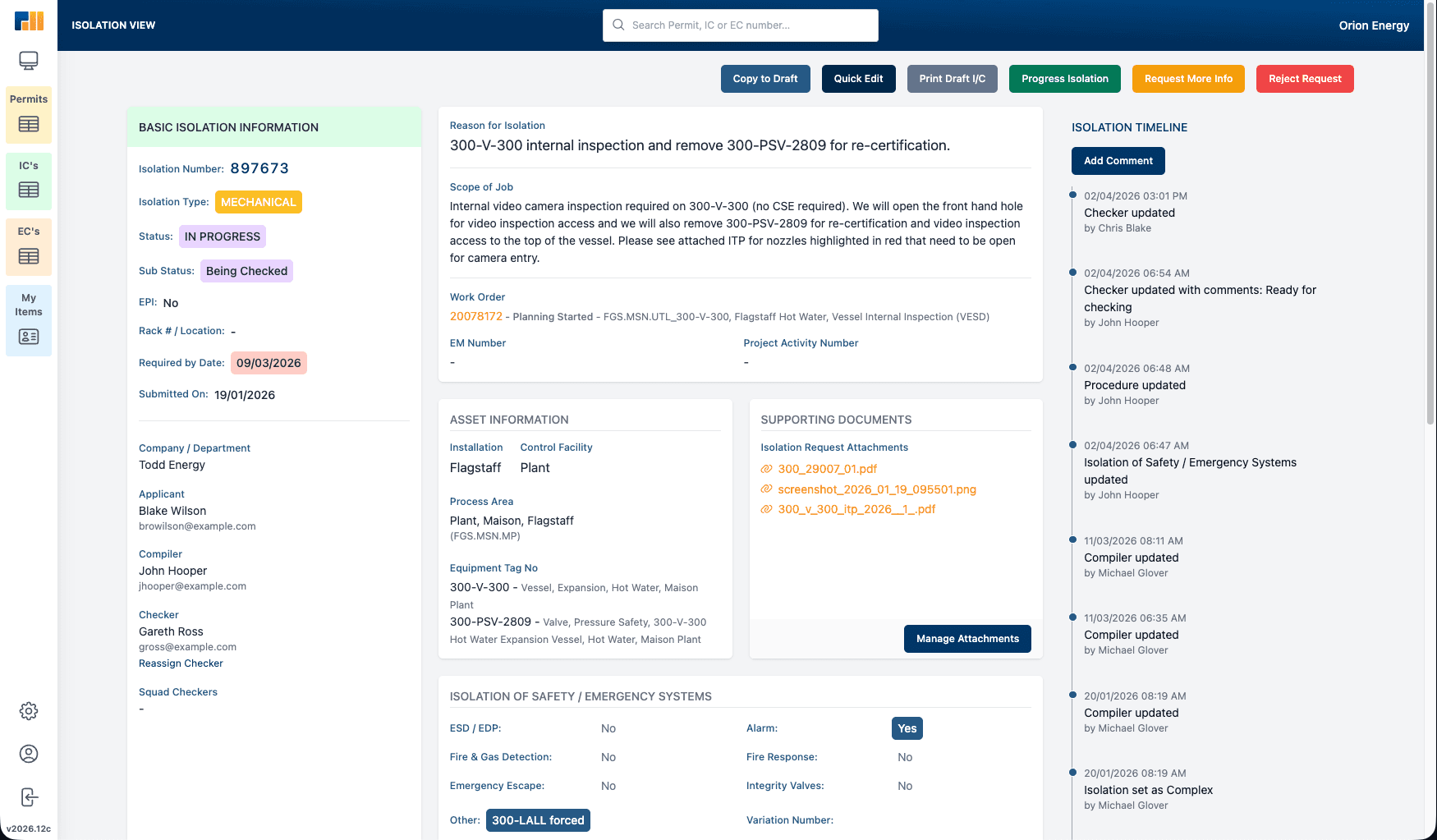 PermitMe Isolation Management Dashboard